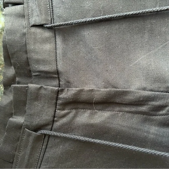 White House Black Market linen blend wide leg crop pants. Lace detail. EUC - Picture 8 of 15